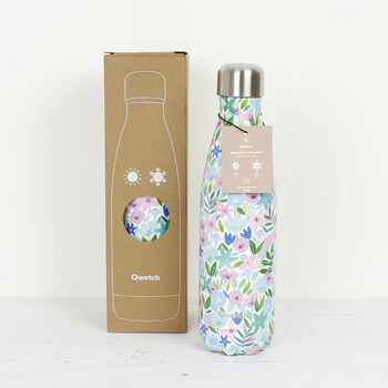 Flora Blue Insulated Stainless Steel Bottle, 5 of 6