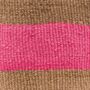Kitambaa: Natural And Pink Stripe Woven Laundry Basket, thumbnail 4 of 5