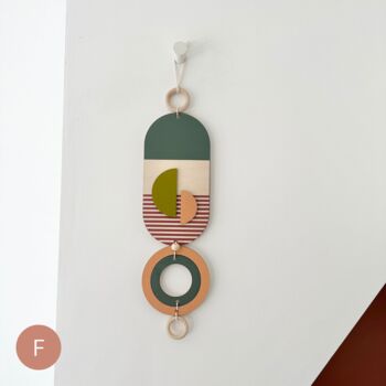 Eclectic Coloured Small Modern Style Wall Hanging, 6 of 7