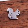 Sterling Silver Squirrel Stud Earrings, thumbnail 3 of 12