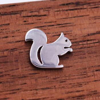 Sterling Silver Squirrel Stud Earrings, 3 of 12