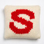 Personalised Cushion Knitting Kit In Red, thumbnail 4 of 7