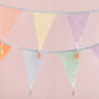 Pastel Fabric Party Bunting, thumbnail 1 of 2