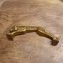 Jaguar Shaped Brass Door Pull / Decorative Door Handle, thumbnail 5 of 6