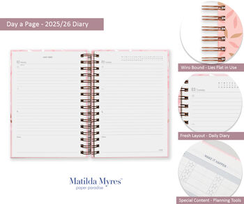 2025 26 Diary Personalised A5 Daily Matilda Myres, 4 of 12