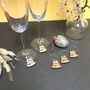 Personalised Christmas Bells Wine Glass Charms, thumbnail 3 of 7