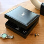 Personalised Men's Stag Black Valet Box, thumbnail 5 of 7