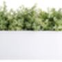 White Zinc Metal Balcony Planter With Flower Pot Holder, thumbnail 2 of 4