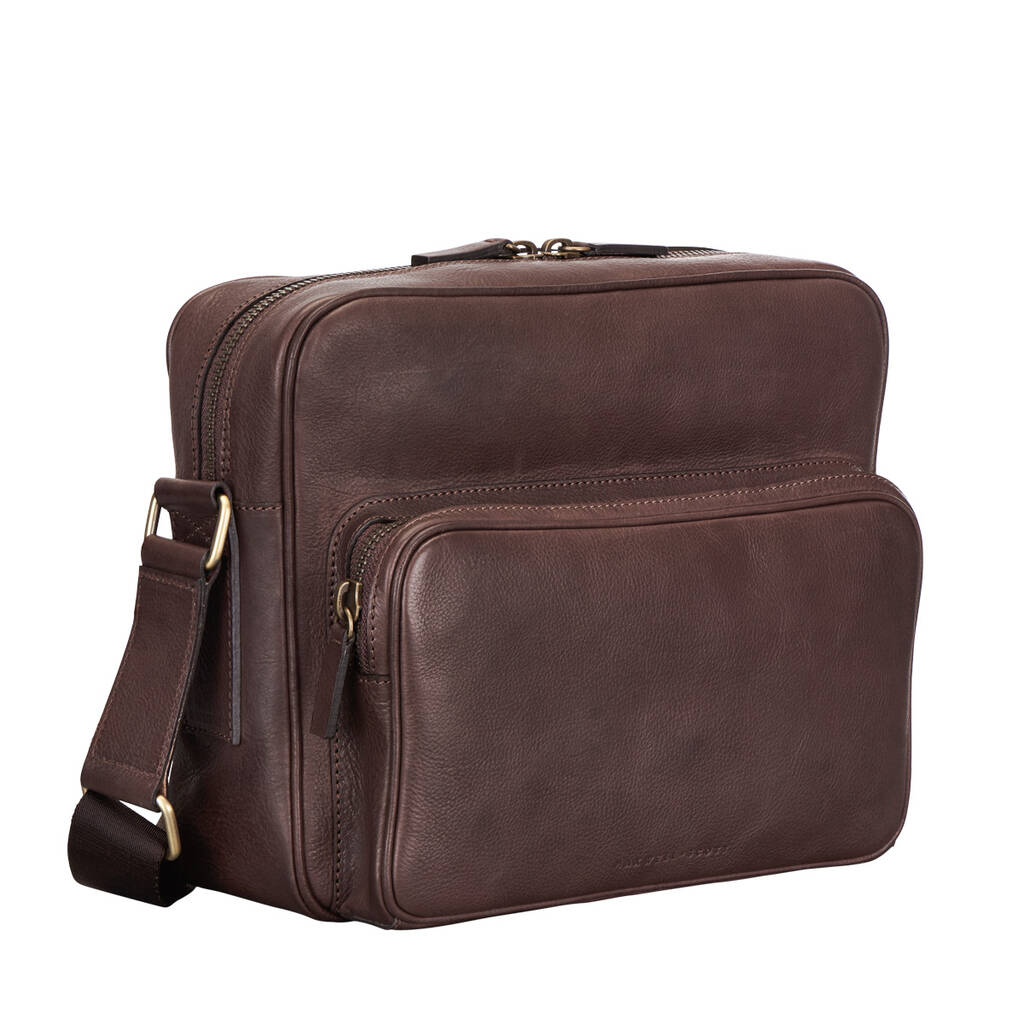 Personalised Soft Leather Shoulder Bag 'Santino M' By Maxwell Scott ...