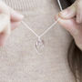 Personalised Paw Print Heart Necklace, thumbnail 4 of 11