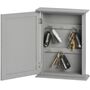 Grey Wooden Key Box Cabinet Wall Mounted Freestanding, thumbnail 5 of 11