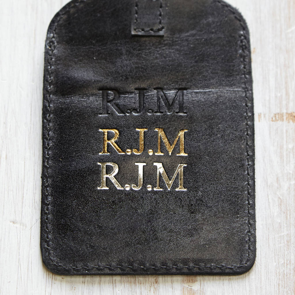 Personalised Black Buffalo Leather Handmade Wallet By Paper High | www.bagsaleusa.com