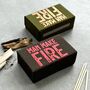 Refillable Matches Box Magnetic Close Father's Day Gift, thumbnail 1 of 5
