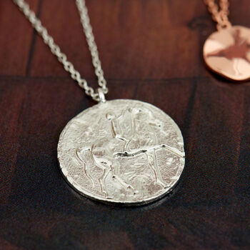 925 Silver Roman Rider Necklace, 3 of 4