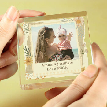 Personalised Wild Flowers Photo Upload Block, 2 of 3