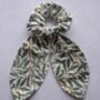 William Morris Bow Scarf Scrunchie In Willow Print, thumbnail 6 of 7