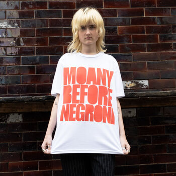 Negroni Cocktail Slogan T Shirt In White, 5 of 5