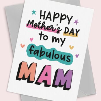 Fabulous Mam Mother's Day Card, 2 of 5