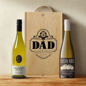 Best Dad Wine Gift Set With Custom Lid, 2 of 12