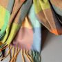 Super Soft Colour Block Scarf In Autumn Colours, thumbnail 5 of 5