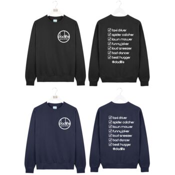 Personalised Year 'Dadlife' Back Print Men Sweatshirt, 4 of 8
