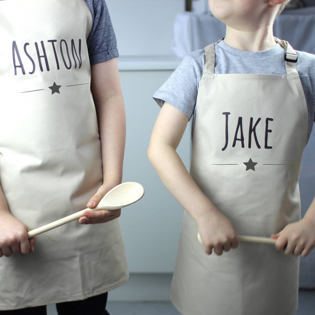 Personalised Kids Star Apron, 1 of 4