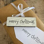 Large White Merry Christmas Rubber Crafting Stamp, thumbnail 6 of 7