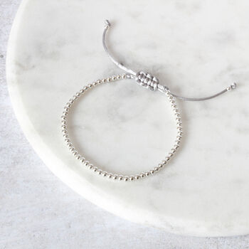 Sterling Silver Happy 60th Bead For Every Year Bracelet, 5 of 7
