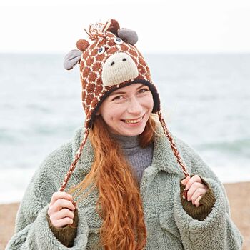 Handmade Woollen Animal Winter Hat, 9 of 12