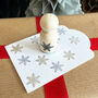 Mini Snowflake Rubber Stamp For Christmas Crafting, thumbnail 4 of 4