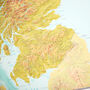 Map Of Scotland Topographic Terrain, thumbnail 6 of 8