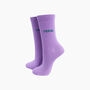 Feral Combed Cotton Glitter Socks In Lilac, thumbnail 1 of 4