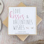 Cz Valentines Earrings, Love Kisses Wishes, thumbnail 1 of 4
