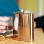 Personalised Natural Copper Hip Flask, thumbnail 6 of 8