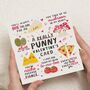 Funny Food Puns Pizza Valentines Card For Him Or Her, thumbnail 1 of 7
