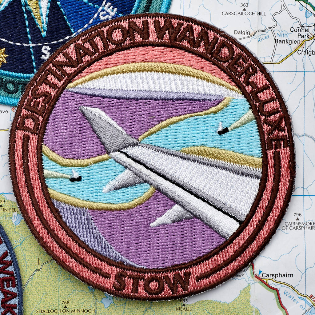 embroidered adhesive wander luxe patch by stow
