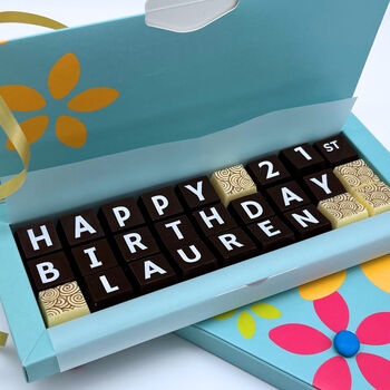 Personalised Birthday Chocolate Gift Box, 6 of 12