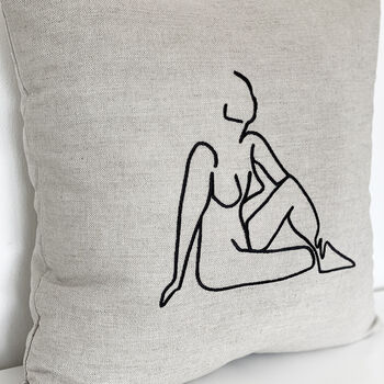 Lady Line Art Cushions, 3 of 6