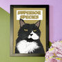 Funny Art Poster Gift For Cat Lover Superior Species, thumbnail 3 of 4
