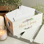 Personalised Floral Couples White Wooden Crate, thumbnail 1 of 2