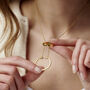 Personalised Circle Ring Holder Necklace, thumbnail 2 of 7