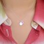 Girl's Personalised Initial And Teardrop Birthstone Necklace, thumbnail 1 of 9