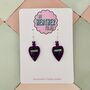 Poison Glitter Resin Earrings/ Gothic Jewellery Small Sparkly Poison Earrings / Vintage Apothecary Jewellery / Gift For Her Small Sparkly Villain Accessory, thumbnail 2 of 6