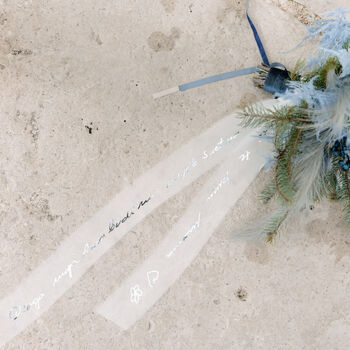 Personalised Memorial Bridal Bouquet Ribbon, 3 of 7