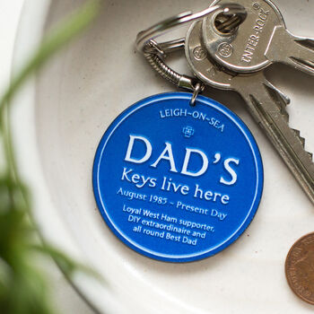 Blue Keyring Gift For Dad, 2 of 3