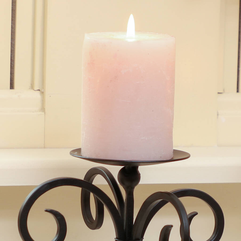 Elegant Scrolled Triple Candle Holder By Dibor