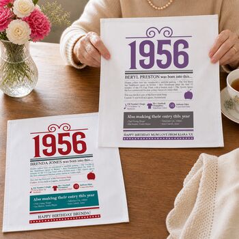 Personalised 70th Birthday Gift Handkerchief Pair, 3 of 11