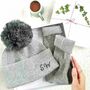Personalised Women's Hat And Bed Sock Winter Gift Set, thumbnail 1 of 7