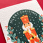 Personalised Nutcracker Christmas Greetings Card, thumbnail 3 of 5