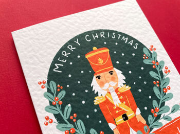 Personalised Nutcracker Christmas Greetings Card, 3 of 5